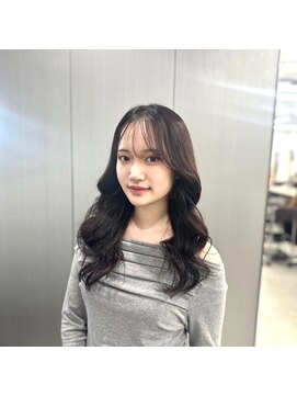 ディジョン(Dijon) 韓国顔まわりレイヤーカットグレージュオリーブベージュブラウン