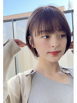 ♪前下がりショートボブハンサムショートカット上手い錦糸町ケア