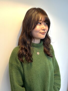 エクテ(ecouter) 似合わせカットノンジアミンカラー暗めカラーエアウェーブパーマ