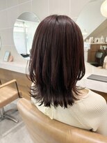 カサネ(KASANE)&nbsp;くびれカット　大人おしゃ髪　ブラウンレッド　長崎　レイヤー