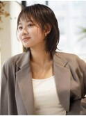ココアブラウンシャギーウルフ前髪あり髪質改善◎20代~50代