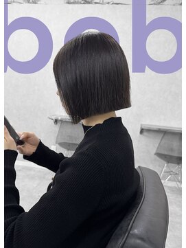 フランチェスカドットボブ(francesca.bob) オリーブグレージュ×切りっぱなしボブ【田野】梅田