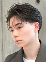 フィフスパーク(fifth PARK) テーパーフェードフェザーパーマセンターパートビジネスヘア