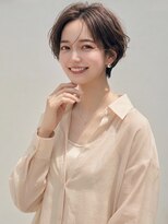 ヘアーメイクパウダー 天王寺寺田町店(Hair make powder) 大人可愛い20代30代40代小顔ひし形ハンサムショート丸み前下がり