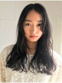 学生限定　直毛で細い髪に大きめでしっかりかけるエアウェーブ