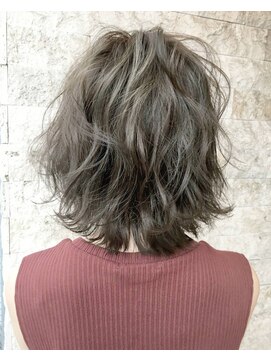 ウノプリール 京橋店(uno pulir) 【unopulir小林】グレージュモーブカラーボブ