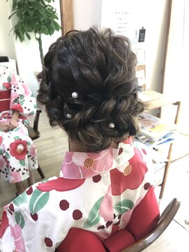 ロカット サロン(Roquat Salon) なみなみボブアップアレンジ浴衣【ヘアセット 立川/ 立川南口】