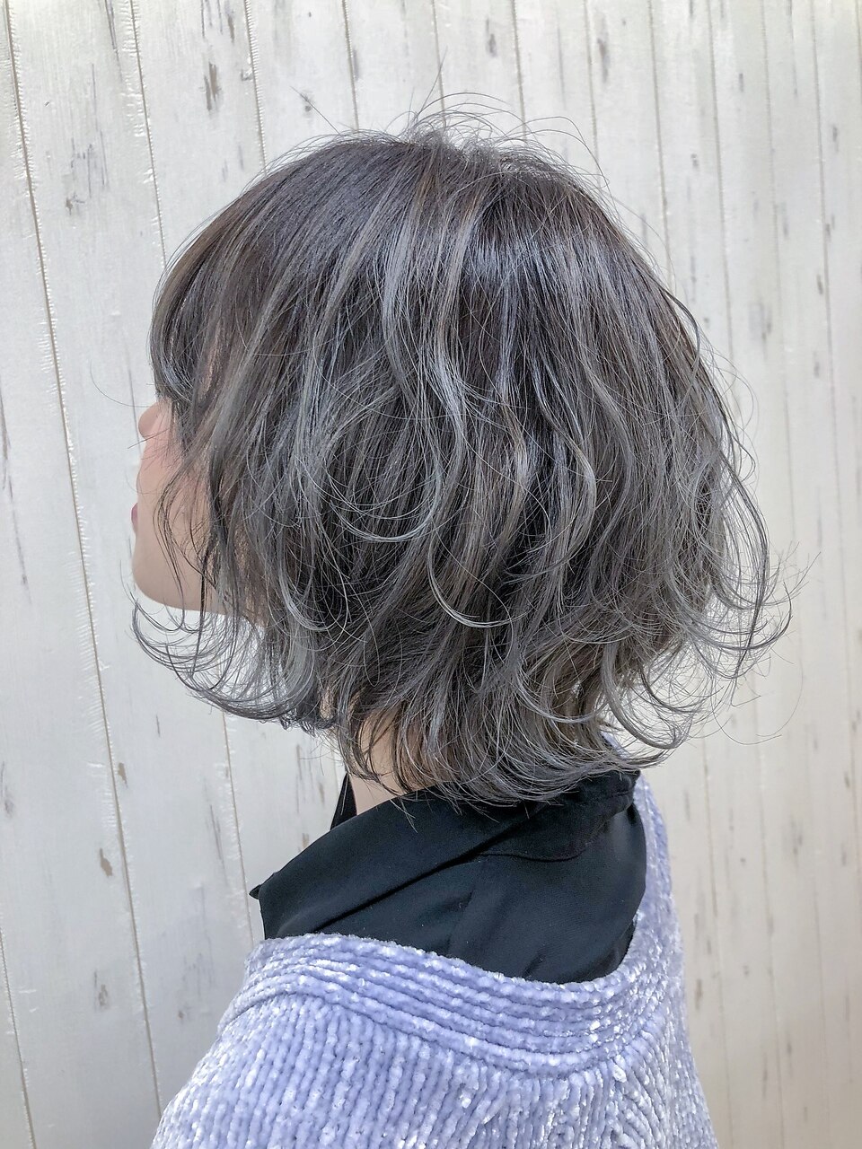 マッシュウルフ☆シルバーグラデーション:L010858016 マッシュウルフ☆シルバーグラデーション:L010858016