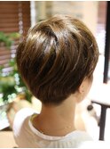 ミニショートヘアー ハイライト