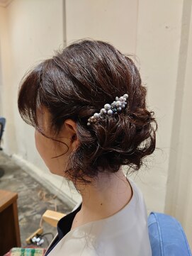 ザザ(ZAZA) 結婚式参列＊華やかなサイドアップスタイル