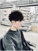 ショートマッシュ×アッシュブラウン
