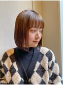 【阿部もえる】ボブとインナーカラー