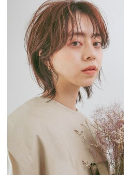 ペイジヘアー(paige hair) ショートレイヤー/ベージュカラー/ナチュラルウルフ/薄バング