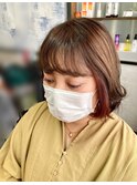 大人女子×インナーカラー ♪