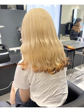 シエラ 南船場(CIERA.) ハイブリーチ×ブロンド裾カラー フレンチカジュアル