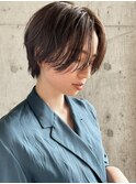 ハンサムショート/ニュアンスパーマ/ベージュカラー/マッシュ