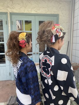 ラスティー(LUSTY) 盛り髪お祭りヘアセット