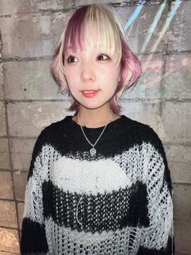 ハコ プラス(HACO+) ボブ　デザインカラー　ケアブリーチ