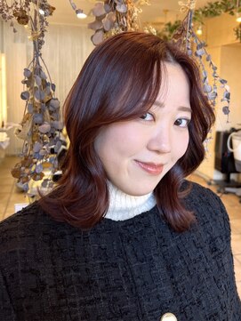 ジョリエス 目白店(Joliesse) 透明感♪髪質改善カラー小顔艶感ミディチェリーブラウン