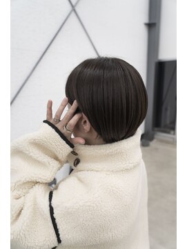 ビーヒアナウ N゜03 金沢駅西店(BE HERE NOW) ショートカット×ショートボブ×前髪あり20代30代40代