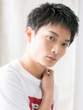 モッズヘア メン 上尾東口店(mod's hair men) 10代20代アッシュブラック学生ベリーショートX上尾