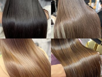アローズ 久留米店(arose)の写真/[高発色×色モチキープ/髪質改善］シンデレラトリートメント使用◇“自分史上最高”の美しい髪へ導きます♪