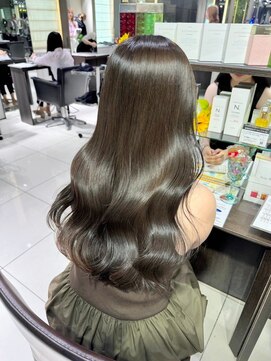 フォルテレイ 青山(FORTE Lei) 前髪アンブレラカラー/ツヤ髪縮毛矯正/イメチェンこなれミディ