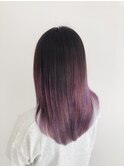 ラベンダーピンク＋グラデーションカラー＋ラベンダーハイライト