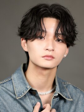 リップス 仙台annex(LIPPS) フェザーパーマニュアンスパーマ毛流れパーマセンターパート