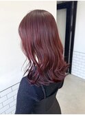 Emma ecole ブリーチなしチェリーレッドカラー/暖色ブラウン