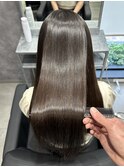 ロングストレート/艶髪縮毛矯正/髪質改善/透明感/10代20代30代