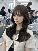 韓国ヘア　2wayバング &nbsp;レイヤーカット くびれヘア &nbsp;顔周り/