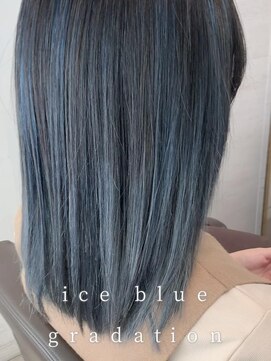 バディ 中野駅前店(BUDDY) アイスブルーグラデーション【中野美容室/ケアブリーチ】