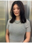 顔まわりレイヤー　レイヤーカット