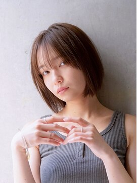 ディジョン(Dijon) 韓国顔まわりレイヤーカットグレージュオリーブベージュブラウン