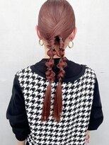 シェリ ヘアデザイン(CHERIE hair design)&nbsp;ピンクアッシュベージュ×ツインアレンジ◎