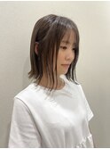 透明感イルミナカラー外ハネボブ