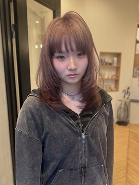 ラヴィズム 長岡店(LUVISM) 韓国/顔周りレイヤー/ダブルカラー/ベージュ/前髪新潟長岡宮関◆