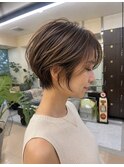 大人ショート＋デザインカラー