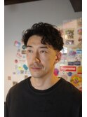 新宿/大人パーマ/テーパーフェード