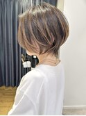 40代50代60代ハイライト銀座ショートヘア　松