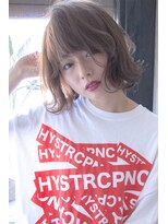 ヘアーアンドメイク ファット(Hair&Make PHAT) クリアパープルグレイ外はねボブ10代20代30代