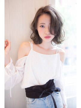 シャイン ヘア ブレンド 二子玉川(Shine hair blend) 【二子玉川】丸みショート無造作カールボブディイルミナカラー15