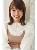 《joemi 新宿∞》切りっぱなしの外ハネで耳掛け可愛いボブ 近江