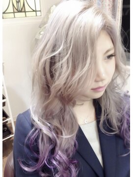 ヘアリゾートユア 新大久保店(hair resort YuA) ハイトーンレイヤーで魅せるドーリースタイル