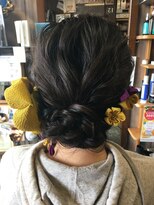 オーバーキャプテンネイキッド(OVER CAPTAIN NAKED) お着物に!シニヨンスタイル