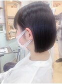 切りっぱなしボブ