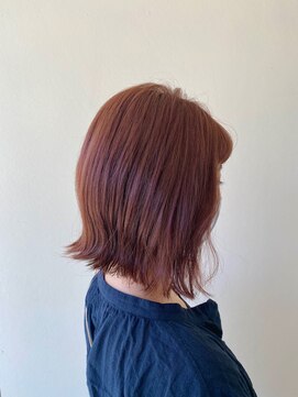 カシェ リタ ヘアー(CACHE'&RITA HAIR) 切りっぱなし○ピンクベージュ