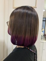 クロップ エス 湘南辻堂(crop es) 【cropes辻堂斉藤】ボブ×裾カラーpurple