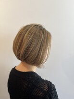 ピュアソウル(Pure Soul)&nbsp;ニューヨークドライカットでしなやかなセンター分けボブに[渋谷]